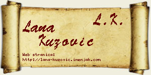 Lana Kuzović vizit kartica
